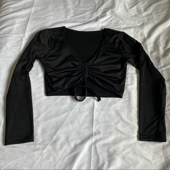 Cropped black long sleeve - Picture 5 of 9